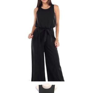Carolina Belle 6 black wide legged cropped jumper.